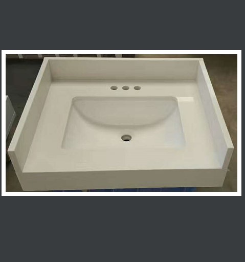snow white quartz bathroom basin